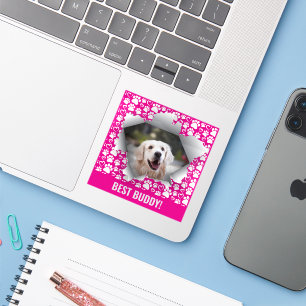 Sticker Meilleur chien photo personnalisée d'animal de com