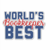 Sticker Meilleur comptable au monde (Devant)