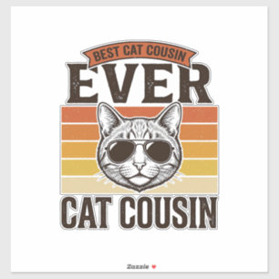 Sticker Meilleur Cousin Chat Ever Création de Chemise pour