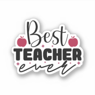 Sticker Meilleur enseignant jamais