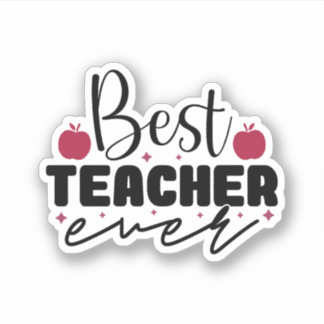 Sticker Meilleur enseignant jamais