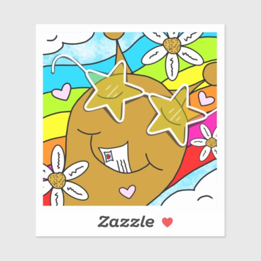 Sticker Meilleur Escargot Super Été Mail Vinyl (Feuille)