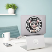Sticker Meilleur Fileur à sucre ami (Ordinateur portable sur le bureau)