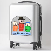 Sticker Meilleur Grand-Père (Sur valise)