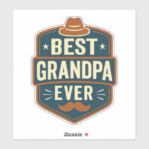 Meilleur grand-père jamais badge rétro