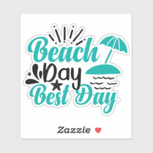 Sticker Meilleur Jour De Plage-68634