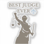 Sticker Meilleur juge jamais (Devant)