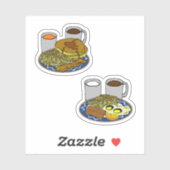 Sticker Meilleur Mois du petit-déjeuner (Feuille)