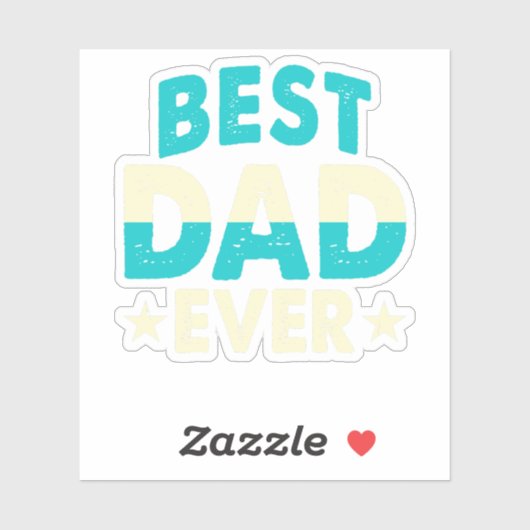 Sticker meilleur papa (Feuille)