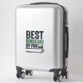 Sticker Meilleur papa bonus par conception de maillot de g (Sur valise)