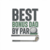 Sticker Meilleur papa bonus par conception de maillot de g (Devant)