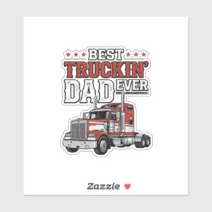 Sticker Meilleur Papa de Camionneur Ever Conception de Che