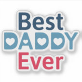 Sticker Meilleur Papa du Monde (Devant)