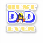 Sticker Meilleur papa jamais (Recto)