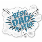 Sticker Meilleur papa jamais (Devant)