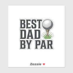 Sticker Meilleur Papa Par Golf Fête Des Pères Design Vinta
