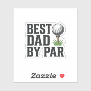 Sticker Meilleur Papa Par Golf Fête Des Pères Design Vinta