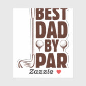Sticker Meilleur papa par Parc Golf Papa (Feuille)