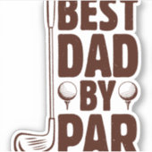 Sticker Meilleur papa par Parc Golf Papa (Devant)