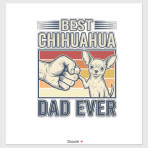 Sticker Meilleur père Chihuahua de tous les temps Design d