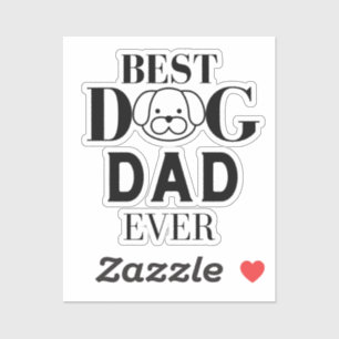 Sticker Meilleur père de chien jamais