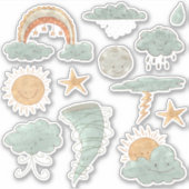 Sticker Meilleur temps Boho Sun Nuages Scrapbook (Devant)