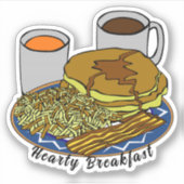 Sticker Meilleure journée de petit déjeuner (Devant)