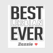 Sticker Meilleure-lesbienne-de-tous-les-temps (Feuille)