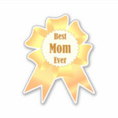 Sticker Meilleure maman jamais Golden Lauréat du prix ruba (Devant)