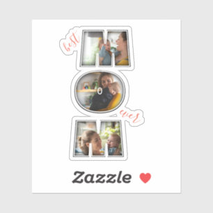 Sticker Meilleure Maman Jamais Mère's Day Cadeau 3 Photo d