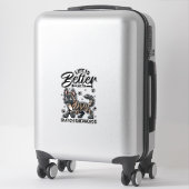 Sticker Meilleure vie avec Dutch Shepherd (Sur valise)