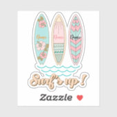 Sticker Meilleurs amis surfeurs (Feuille)