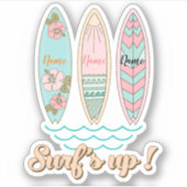 Sticker Meilleurs amis surfeurs (Devant)