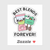 Sticker Meilleurs Blends Pour Toujours Drôle Pun BFF (Feuille)
