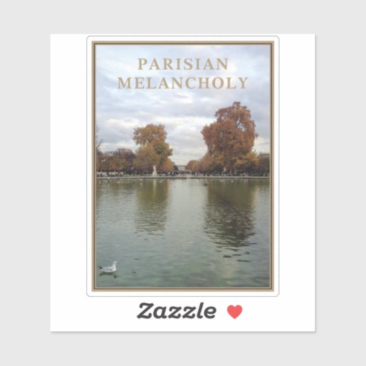 Sticker Melancholy parisien (Feuille)