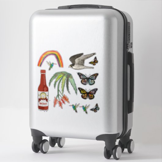 Sticker Mélange fantaisiste coloré (Sur valise)