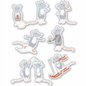 Sticker Mélange Mice Hiver (Devant)