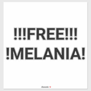 Sticker MELANIA GRATUIT Trump ne peut pas lire Hankamer Ar