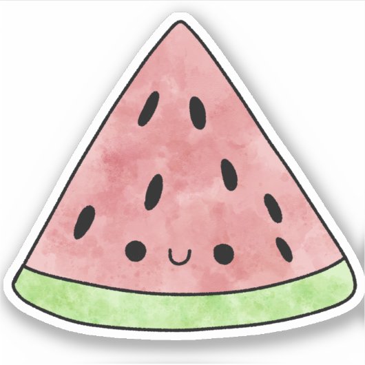 Sticker Melon doux (Devant)