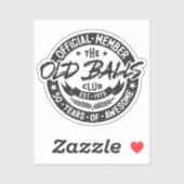 Sticker Membre du club des vieux boules (Feuille)