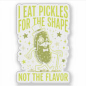 Sticker Meme de cornichon drôle Je mange des cornichons po (Devant)