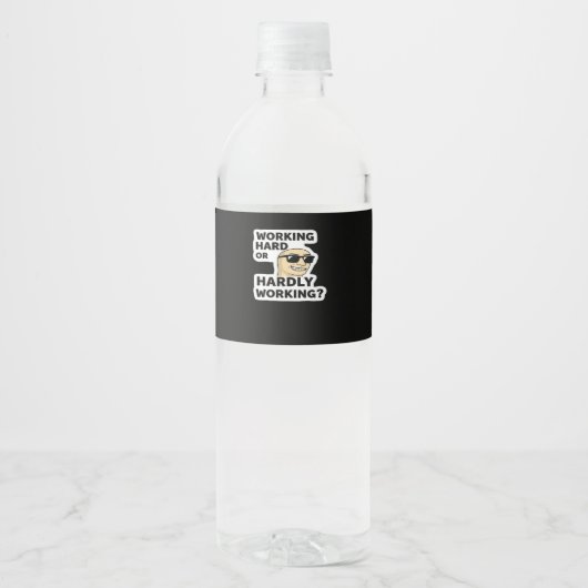 Sticker Mème Drôle Travaillant Dur Ou Difficile (Devant)