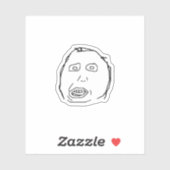 Sticker Mème Herp Derp (Feuille)