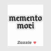 Sticker Memento Mori (noir) (Feuille)