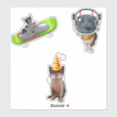 Sticker Mèmes de chats amusants (Feuille)