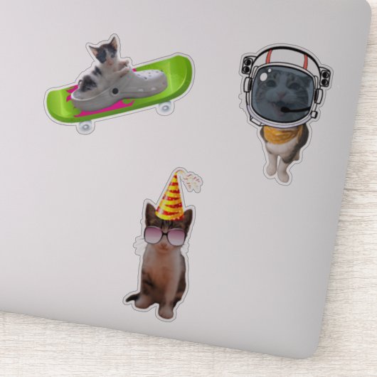 Sticker Mèmes de chats amusants (Détail)
