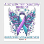 Sticker Mémoire Prévention personnalisée du suicide (Feuille)