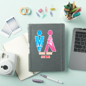 Sticker Men and Women Typography Icon Design (Couverture iPad)