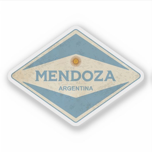 Sticker Mendoza Argentine Vintage (Devant)