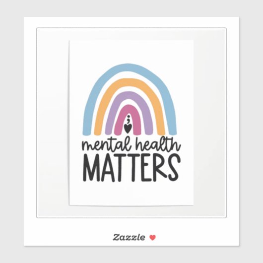 Sticker Mental Health Matters (Feuille)